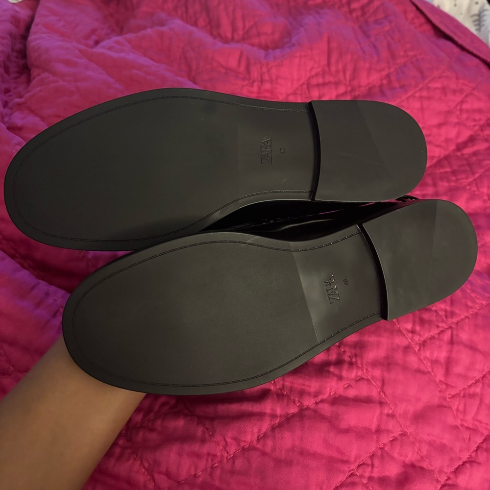 NWT Zara Studded Loafers - Picture 6 of 6